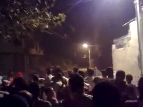 فري برس مظاهرة مسائية زملكا ريف دمشق الله أكبر حرية 23 10 2011