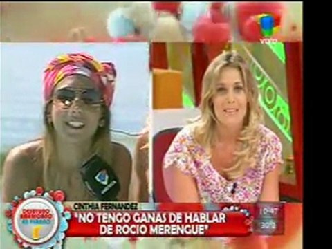 pronto.com.ar Cinthia Fernandez enfrenta a Marengo