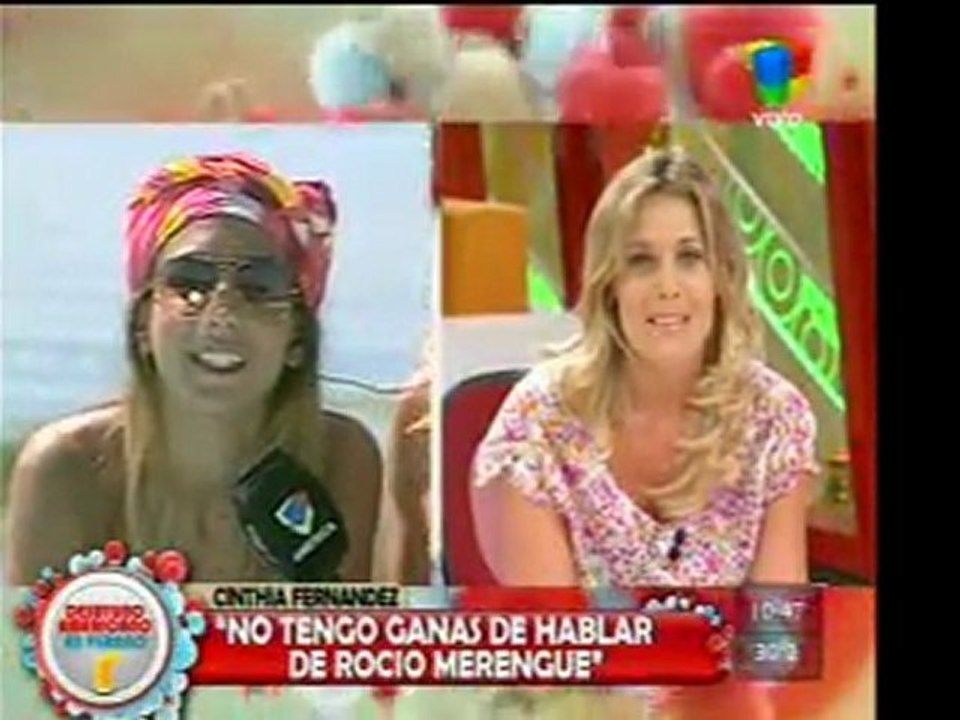 pronto.com.ar Cinthia Fernandez enfrenta a Marengo