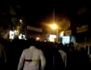 فري برس   مظاهرة مضايا في يوم الشهيدين الأخوين 21 10 2011