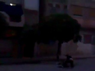 فري برس   حمص شهيد ينقذ شهيد 23 10 2011