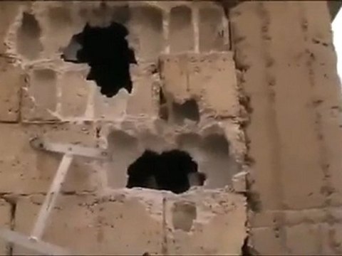 فري برس حمص الحولة آثار القصف من قبل شبيحة الاسد على المنازل 24 10 2011 ج2