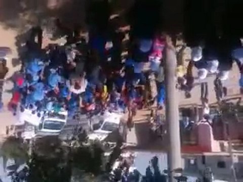 فري برس حوران تل شهاب مظاهرة طلابية في تل شهاب 25 10 2011 ج2