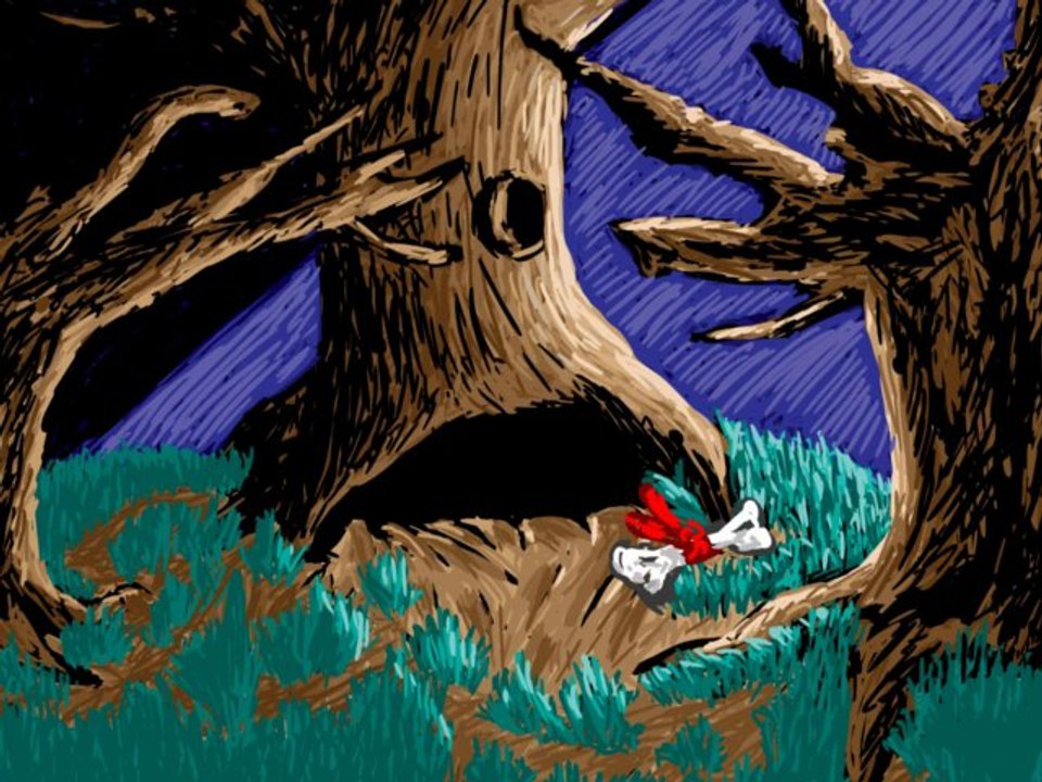 Petit Chaperon en forêt