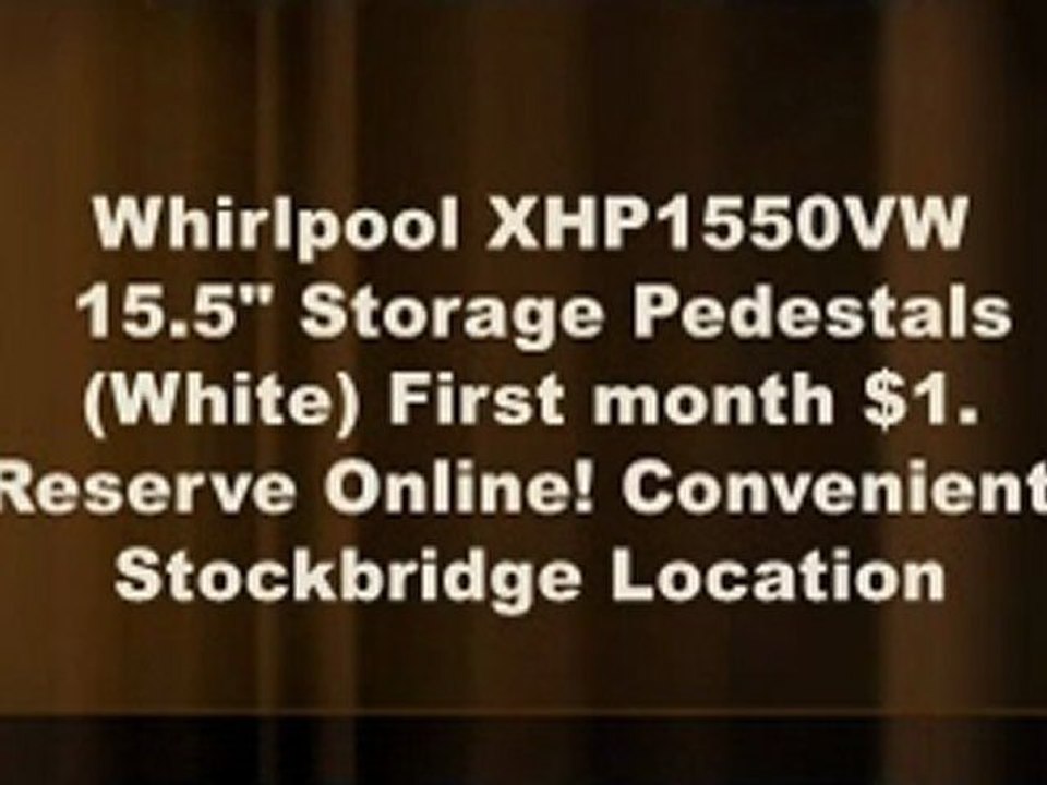 Whirlpool XHP1550VW 15.5  Storage Pedestals White