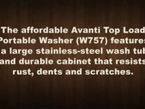 Avanti Top Load Portable Washer - 12 Lb. Capacity
