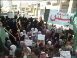 فري برس   مدينة بنش مظاهرة نسائية ردا على المسيرة المجبرة 26 10 2011
