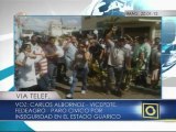 Valle de La Pascua paralizada por protestas contra la inseguridad