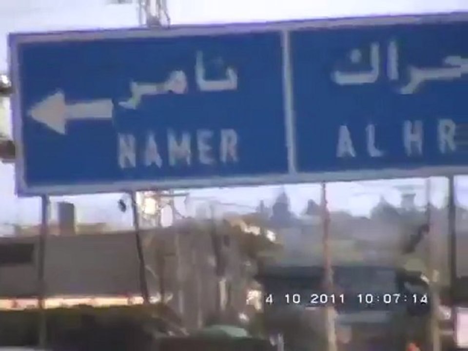 فري برس   خربة غزالة الرجل البخاخ ج2 الرجل البخاخ يتسلق ويكتب على لوحات الإشارات السبت 29 10 2011