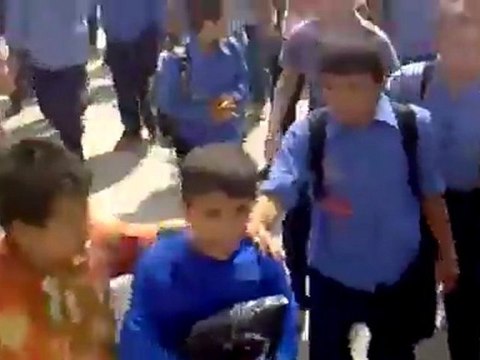 فري برس ادلب بنش مظاهرات الطلاب الاحرار للمطالبة باسقاط النظام 27 10 2011