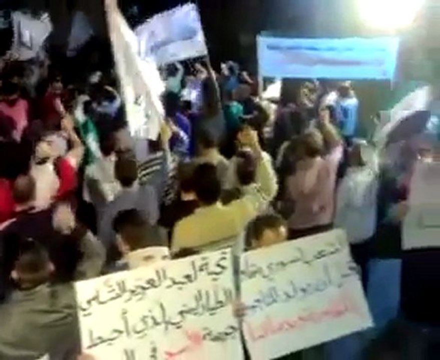 فري برس   حمص باب هود مسائيات الثوار بالروح بالدم نفديك يا اسلام 27 10 2011