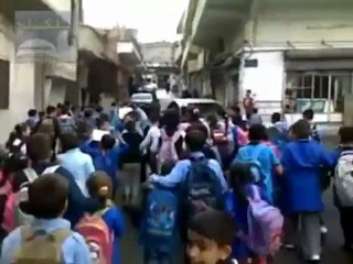 فري برس   حمص أشبال تلكلخ مظاهرة طلابية 27 10 2011