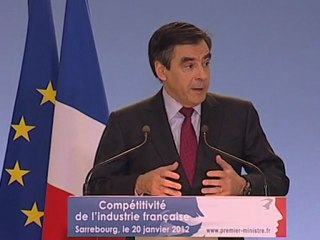 François Fillon en visite dans une usine en Moselle