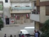 فري برس   حمص باب تدمر جمعة الحظر الجوي إصابات في صفوف المتظاهرين  28 10 2011
