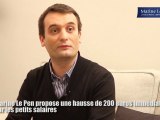 Marine Le Pen propose une hausse de 200 euros immédiate sur les petits salaires