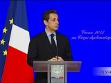 N. Sarkozy présente ses voeux au corps diplomatique