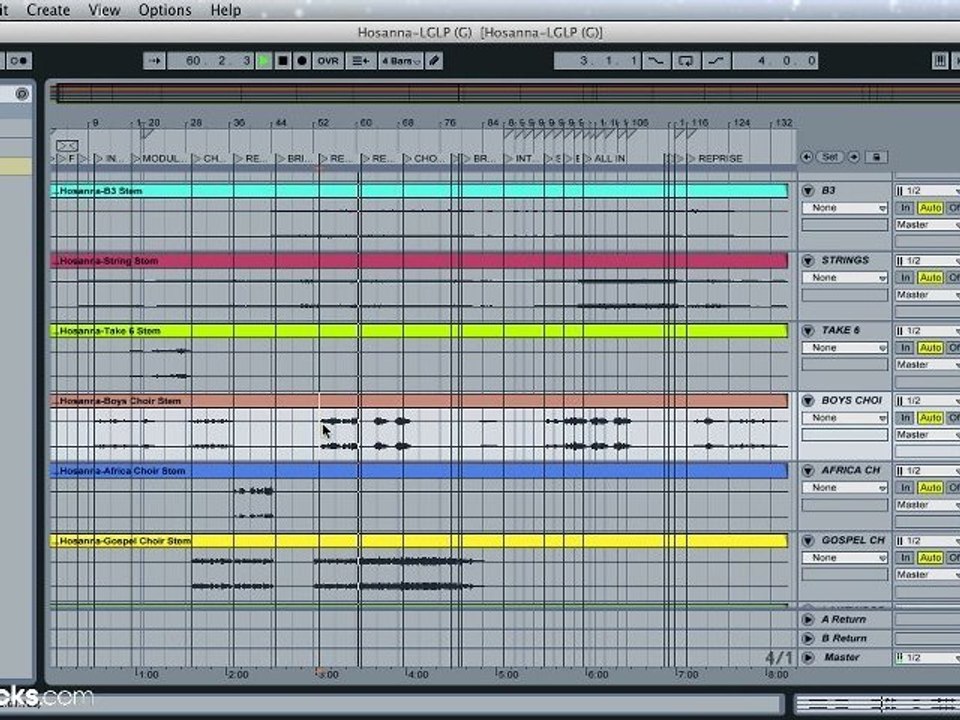 "Hosanna" (Be Lifted Higher) MultiTracks by Israel Houghton at MultiTracks.com