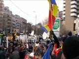 Protest in Romania - Piata Universitatii(20.Ian.2012)HD