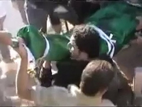 فري برس حمص باب سباع جثمان الشهيد محمود وليد عطيه 29 10 2011