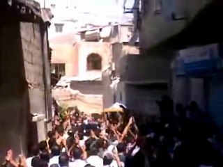 فري برس   تشييع الشهيد خالد وهبة في كفربطنا 30 10 2011