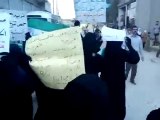 فري برس   حلب   مدينة الباب   مظاهرة نسائية أحد تجميد العضوية  30 10 2011