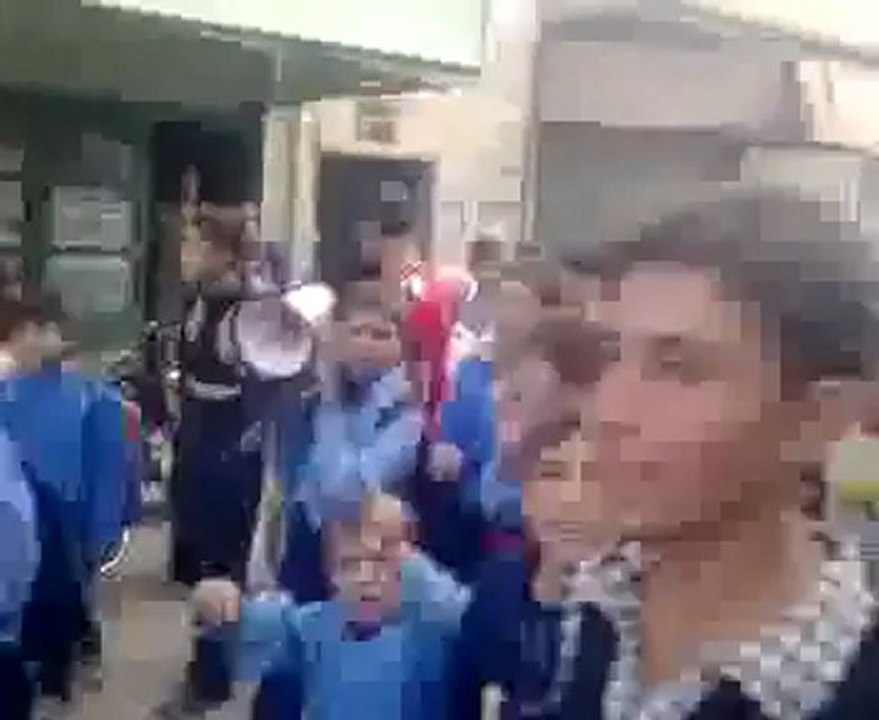 فري برس   إدلب   حاس المحتلة   مظاهرة طلابية 1 11 2011