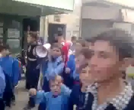 فري برس إدلب حاس المحتلة مظاهرة طلابية 1 11 2011