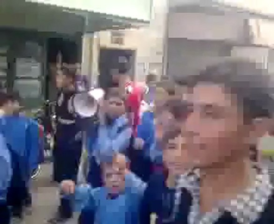 فري برس   إدلب   حاس المحتلة مظاهرة طلابية 1 11 2011 جـ2