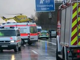 Massive pile up on German autobahn