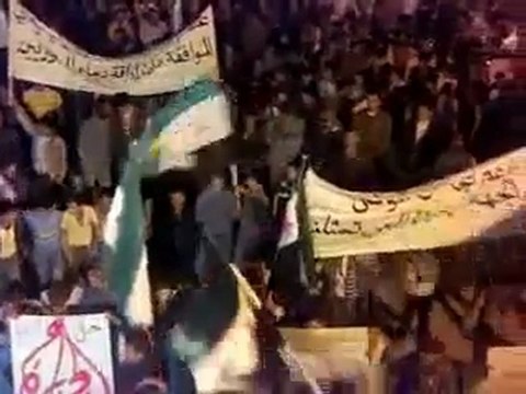 فري برس إدلب جبل الزاوية مظاهرة مسائية 1 11 2011 جـ3