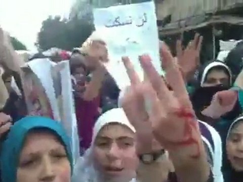 فري برس إدلب كفرنبل مظاهرة طلابية 3 11 2011 جـ2