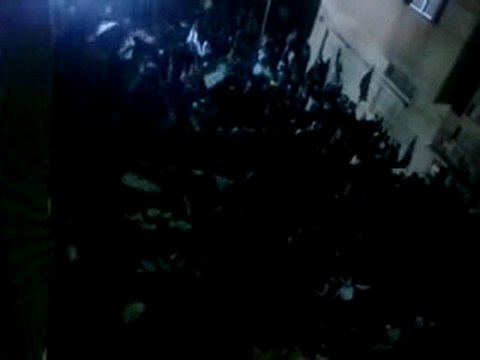 فري برس حمص الوعر مظاهرة مسائية نصرة لبابا عمرو 3 11 2011