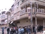 فري برس   سقبا اطلاق نار حي على المظاهرة  4 11 2011