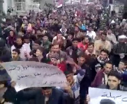 فري برس حماة قلعة المضيق مظاهرة حاشدة في جمعة الله اكبر رغم الحملات الهمجية المستمرة على البلدة 4 11 2011