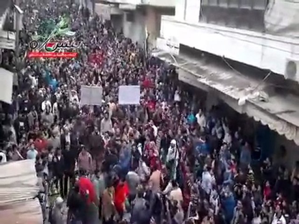 فري برس   إدلب   بنش    مظاهرة حاشدة تلبي مع الحجاج في يوم عرفة 5 11 2011