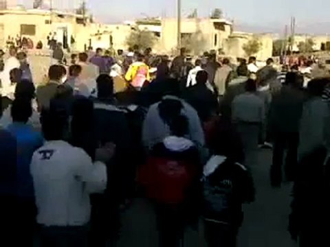 فري برس حوران غباغب مظاهرة أول أيام العيد 6 11 2011