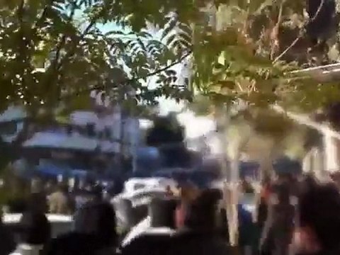 فري برس دمشق كفرسوسة مظاهرة بعد صلاة العيد ساحة كفرسوسة 6 11 2011