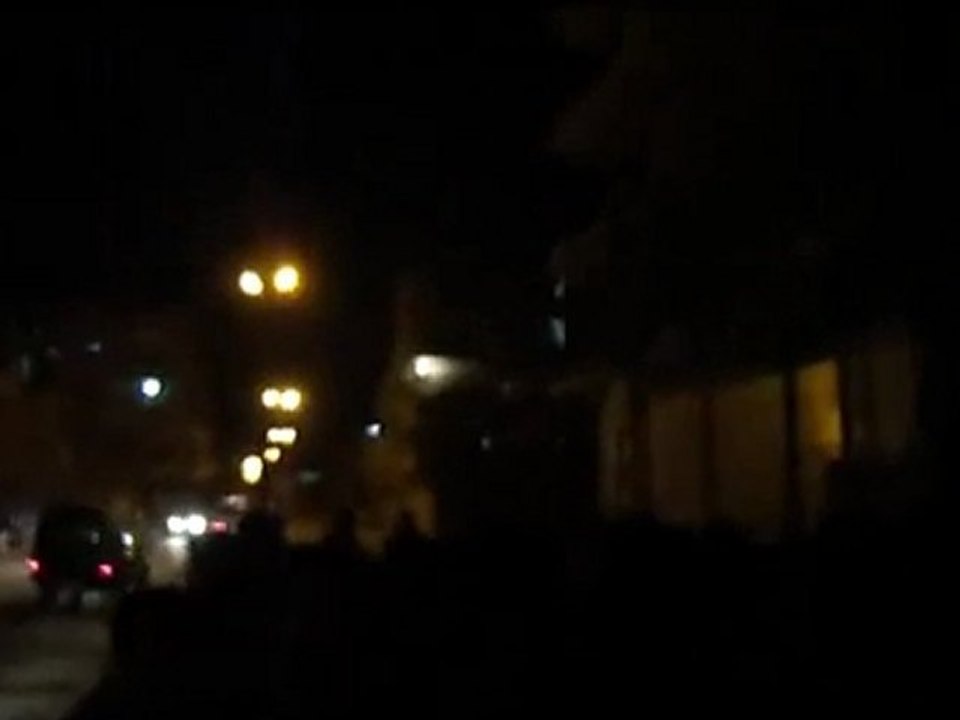 فري برس   غوطة دمشق الشرقية    مدينة سقبا    مسائية اول أيام عيد 6 11 2011