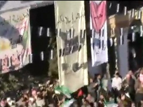 فري برس مدينة ادلب مظاهرة اول ايام العيد 6 11 2011 ج6