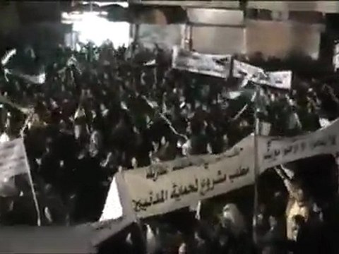 فري برس حمص مسائية حي الخالدية حمص تريد حماية دولية راااائعة 7 11 2011