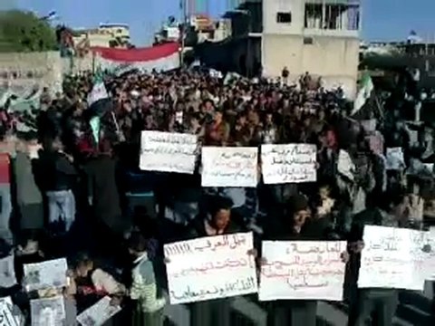 فري برس ‫ادلب حاس مظاهرة نصرة لاهل حمص‬ 9 11 2011‎