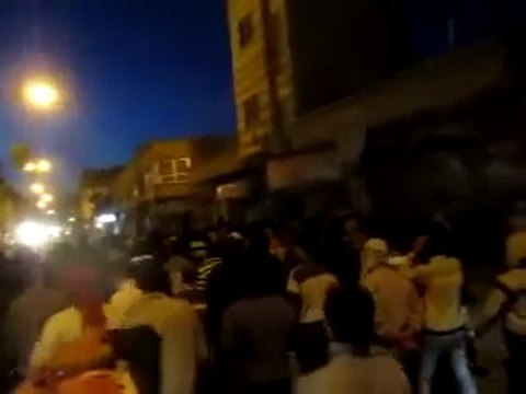 فري برس مدينة ضمير مظاهرة مسائية في رابع ايام العيد 9 11 2011