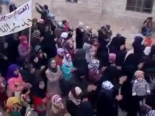 فري برس   إدلب   حرائر حاس المحتلة ما بنركع الا لله 14 11 2011