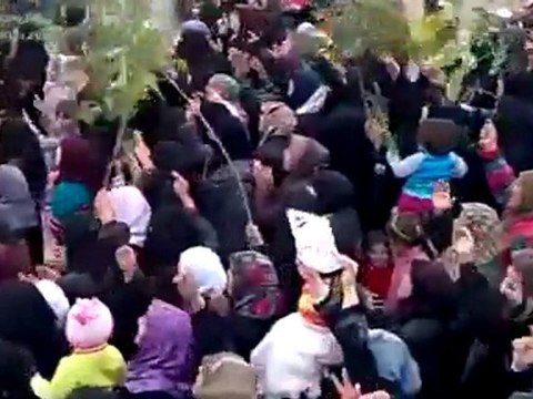 فري برس إدلب كفررومة السوري يرفع إيدو بشار مامنريدو 14 11 2011