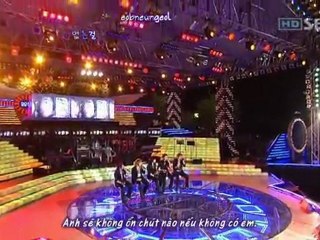 [TVfXQVN's Karaoke +Vietsub] 20051012 SBS Music Wave - Unforgettable