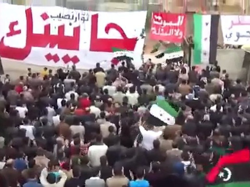 فري برس   درعا   أحرار نصيب في جمعة طرد السفراء 18 11 2011