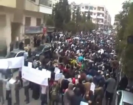 فري برس حمص المحتلة حي القصور جمعة طرد السفراء 18 11 2011