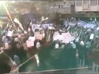 فري برس   حمص الخالدية مظاهرة طلابية 26 11 2011 ج1