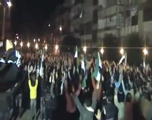 فري برس   حمص   القصور   قسم الثورة بقيادة الساروت 21 11 2011