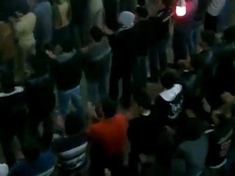 فري برس حمص الحولة مظاهرة مسائية تحت الحصار 22 11 2011